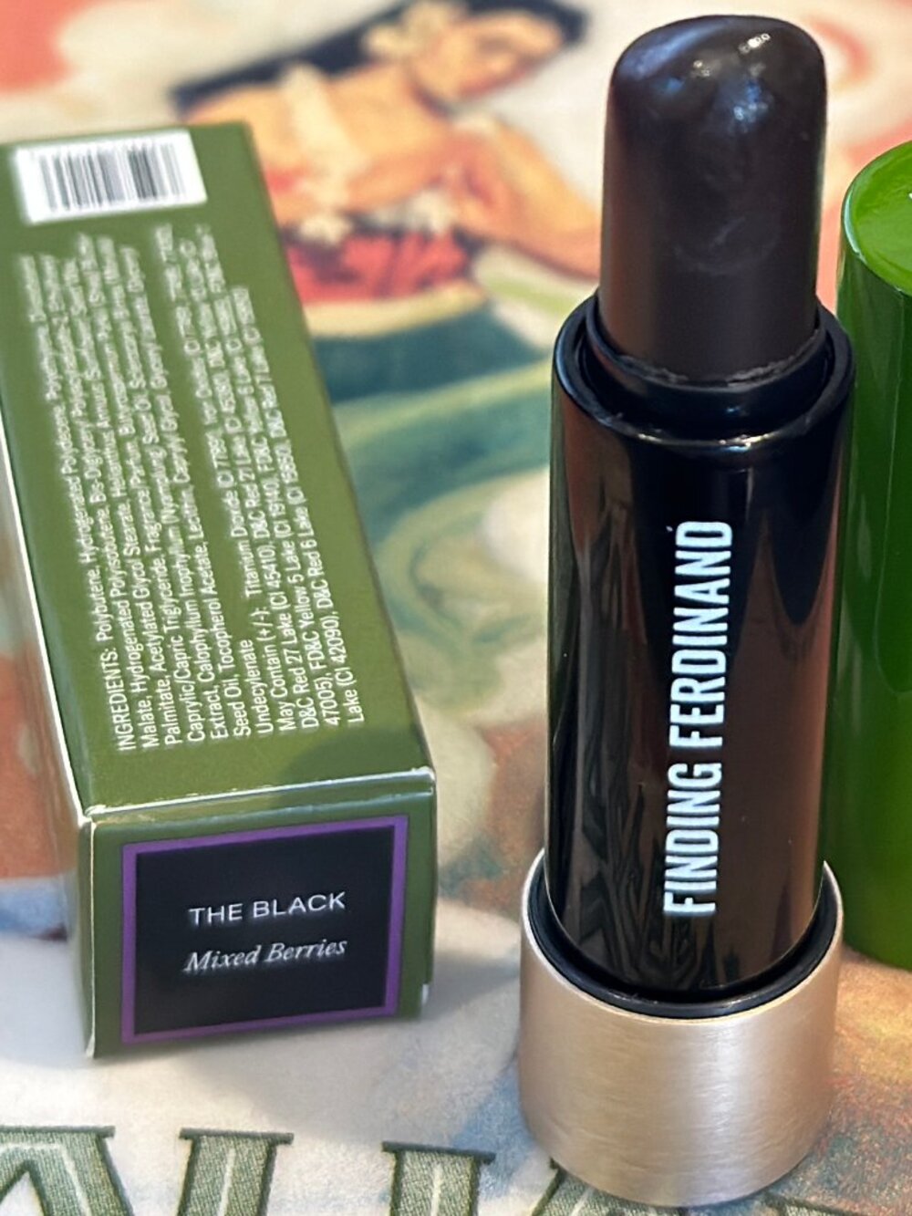 FINDING FERDINDAD Tinted Lip Balm "The Black" Mixed Berries 1 NEW IN BOX - Picture 2 of 4